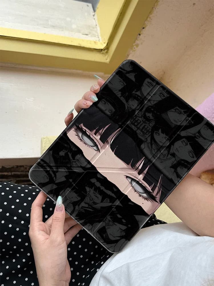 Y2K Dark Anime Girl Eyes Manga Collage Tablet Case for Honor X8A X9 X8 Pro V9 V8Pro 8 9 10 Pro GT Pro MagicPad2 11-12.3" Cover