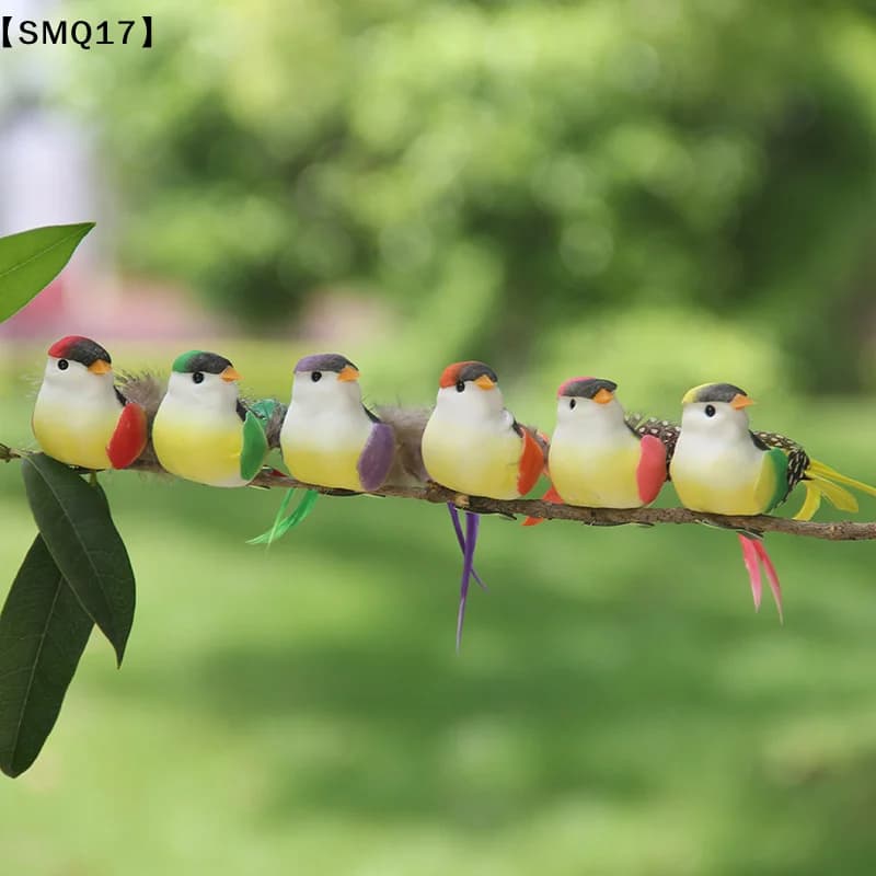 Swallow Tail Bird Clip Handmade Simulation Bird Plant-decorated artificial bird handicrafts for Ornament【SMQ】