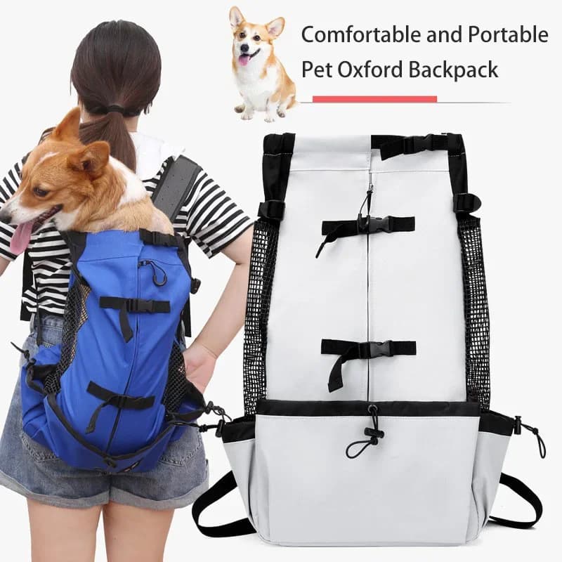 Strong Comfortable Oxford Cloth Dog Carrier Backpack for Cat Dogs High Quality Breathable Cycling Backpack for Outdoor Travel