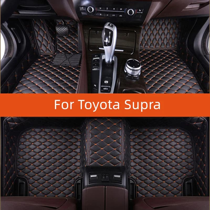 Tappetino per auto in pelle personalizzato per Toyota Supra 2020 2021 2022 2023 2024 2025 2026 2027 Tappetino per auto Accessori interni