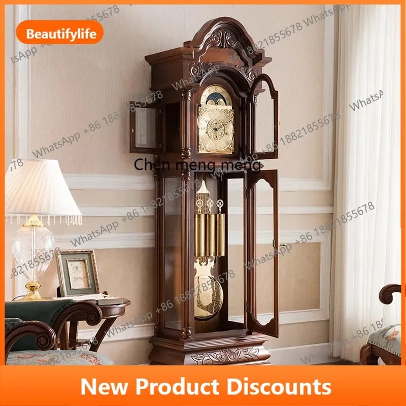 C56 Movimento di lusso, orologio verticale, orologio da pavimento europeo, soggiorno, orologio a pendolo meccanico