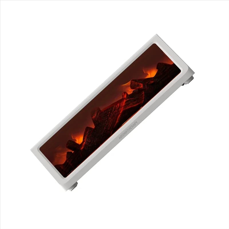 【SIMPLE】Umidificador a fiamma per camino Umidificatore per luce d'atmosfera Diffusore di aromi con fiamma in legno simulato da tavolo