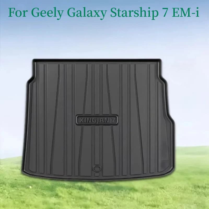 All Weather Full Coverage TPE Trunk Liner Waterproof Car Boot Mat For Geely Galaxy Starship 7 EM-i 2024 2025 2026
