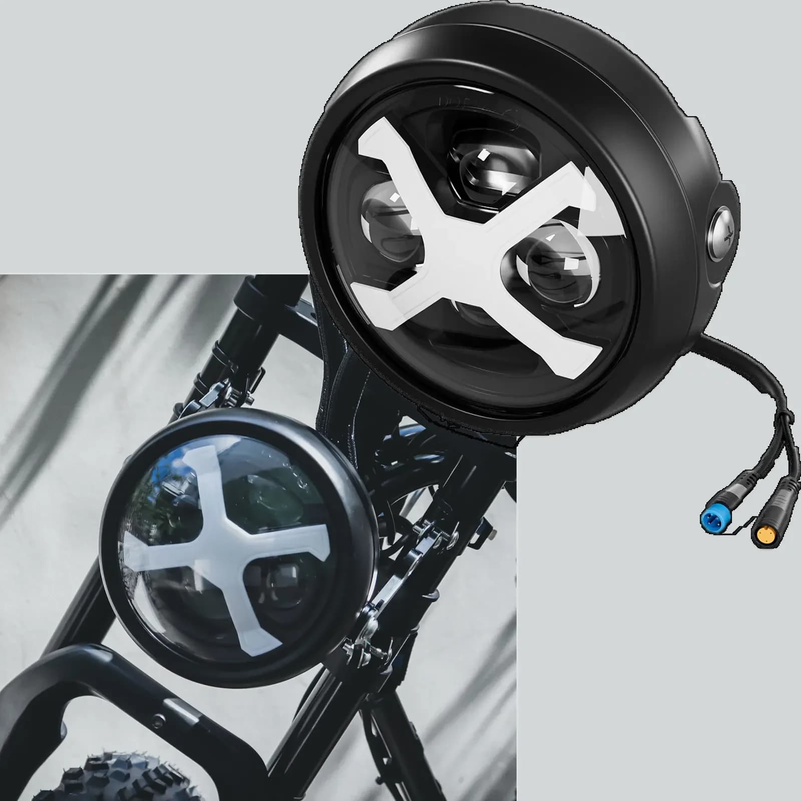 Kit fari per moto a LED 5.75 "faro per auto per Super73 Plug and Play BMW Softail Cafe Racer Chopper Ural IZH Honda