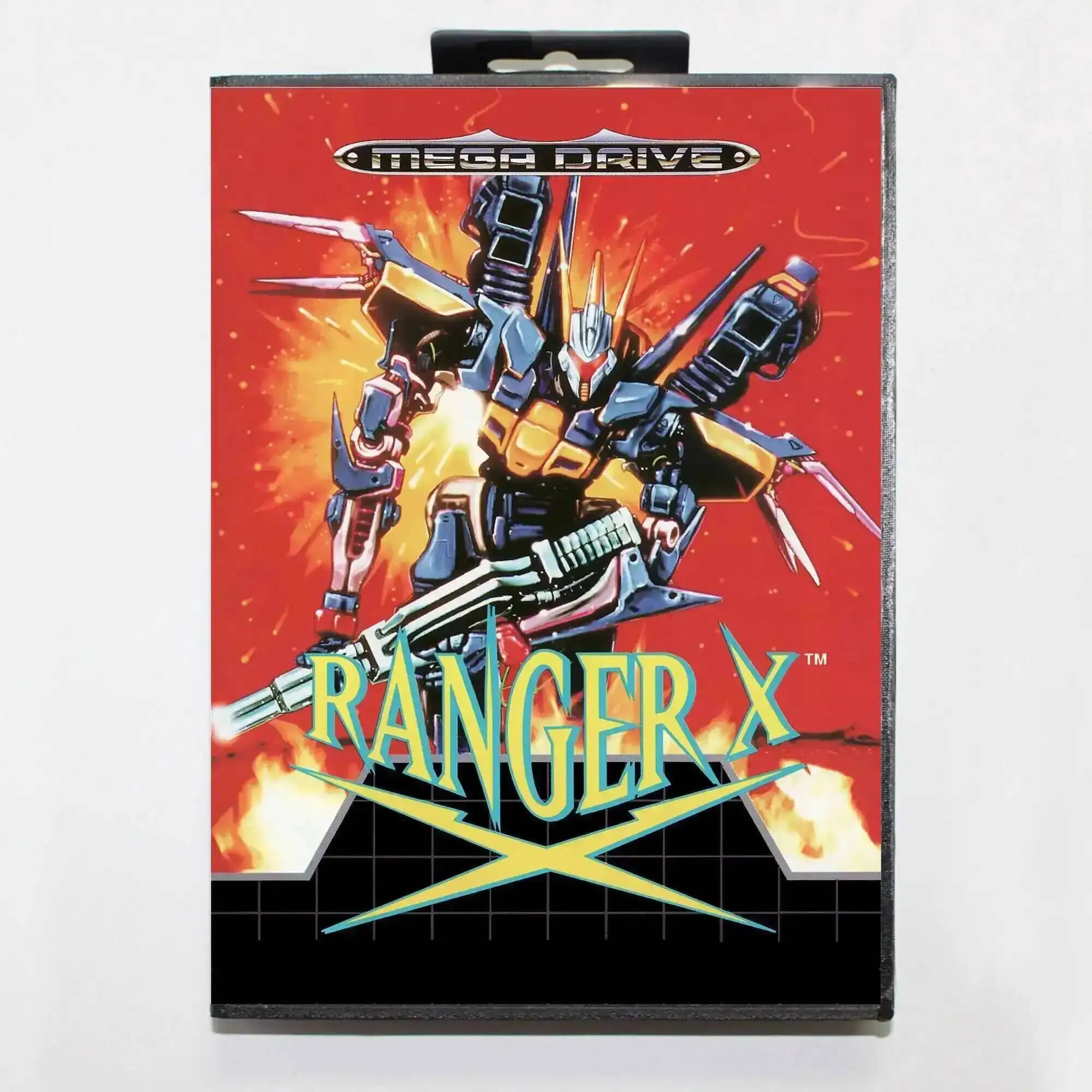 Scheda di gioco Ranger X MD con scatola EUR per sistema Sega Megadrive Genesis a 16 bit