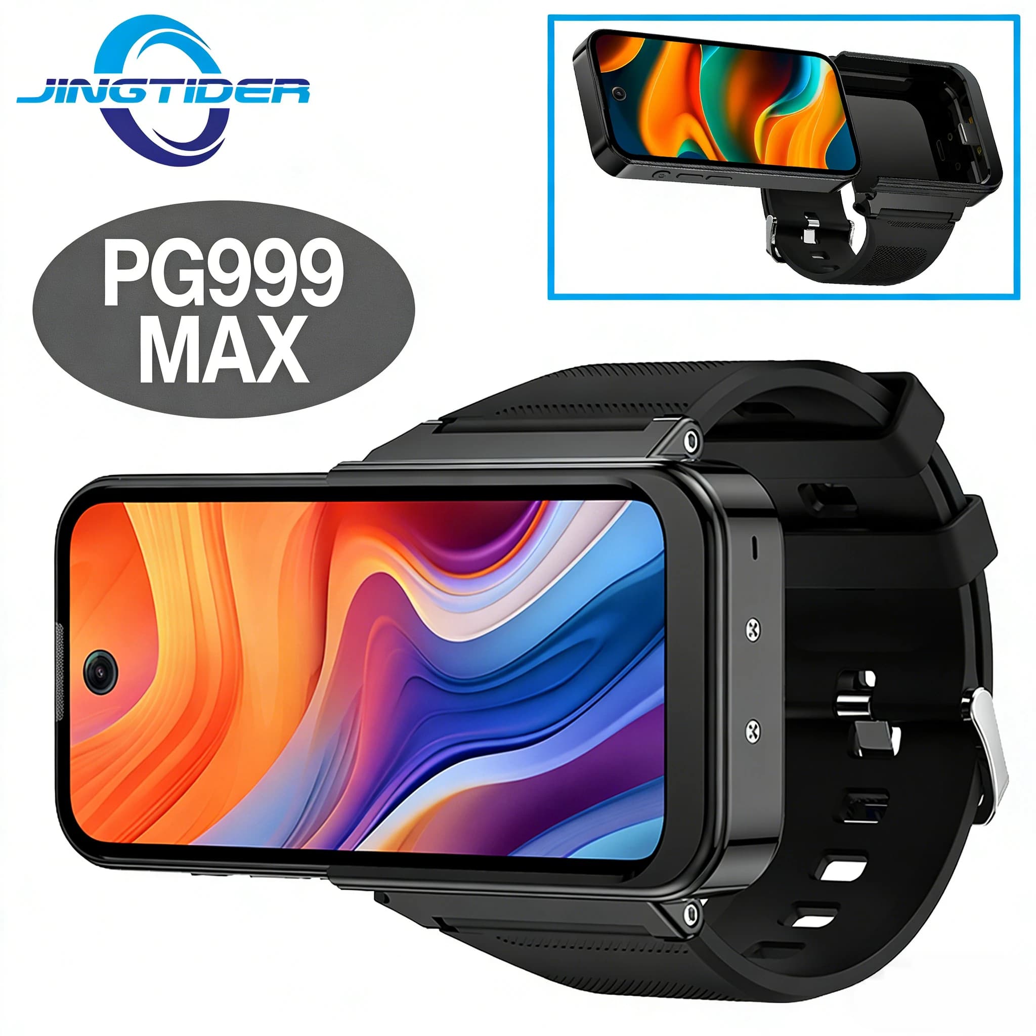 Smartwatch PG999 Max Android 12 4G with Telephone, MT6762 Octa Core, 3.97''', Dual Sim, Dual Standby, WIFI, GPS