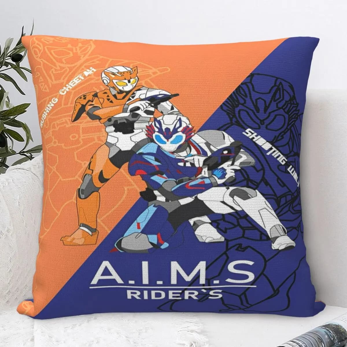 Y2K Home Kamen Rider Anime Decorations Pillowcase Stuff Pillow Covers Zippered Multi-Size