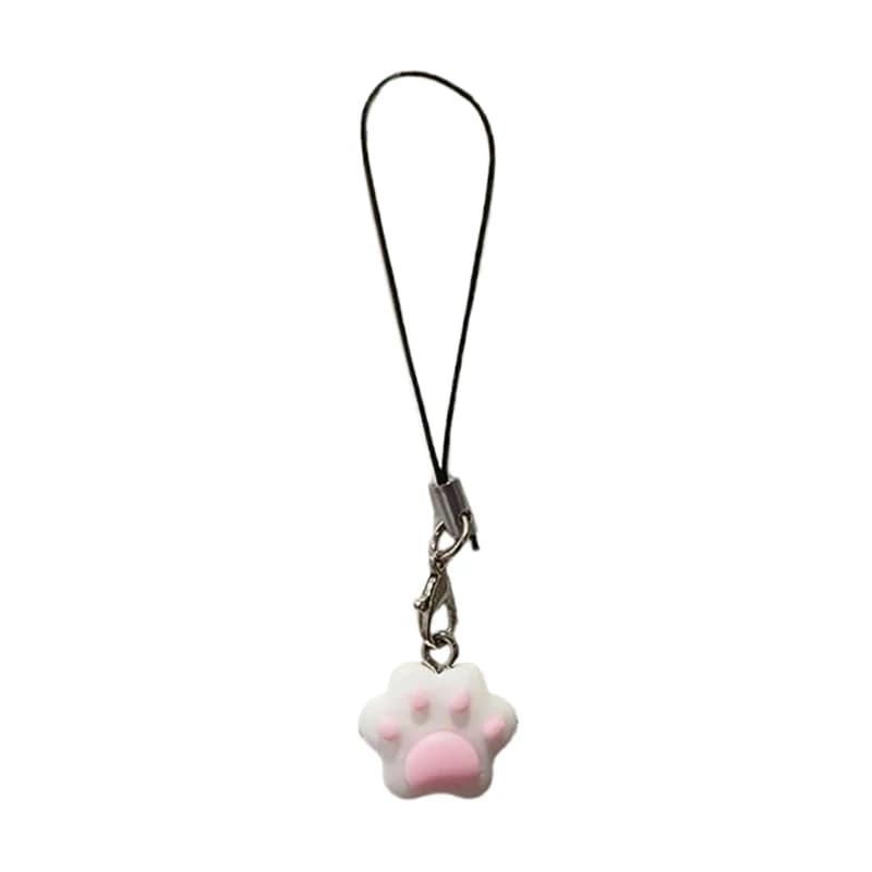 1 Pezzo Portachiavi Decorativo Multifunzionale a Forma di Zampa di Gatto, Ciondolo a Forma di Telefono, Chiavetta USB, Accessorio per Zaino