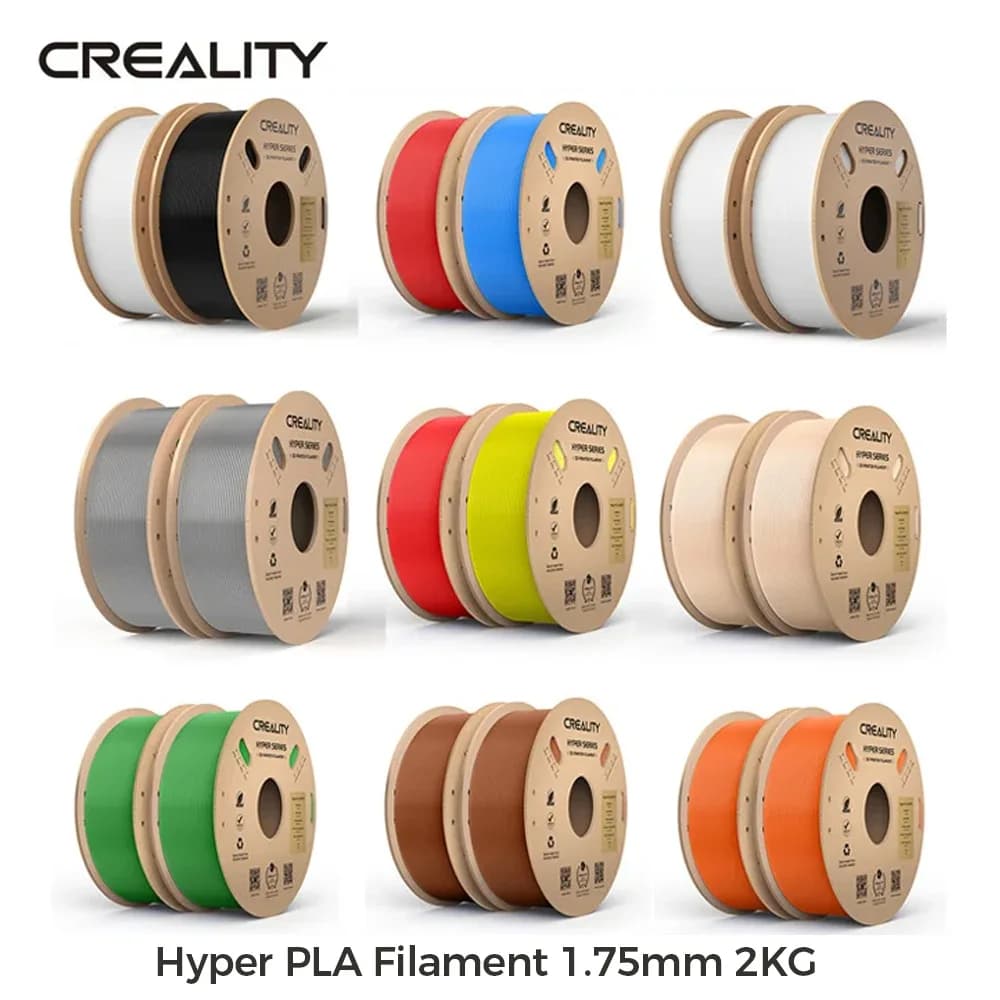 CREALITY Hyper PLA Filament 1.75mm 1KG 2 Rolls Hyper Series PLA 3D PLA Filament for Creality K1/K1 Max/Ender-5 S1 FDM 3D Printer