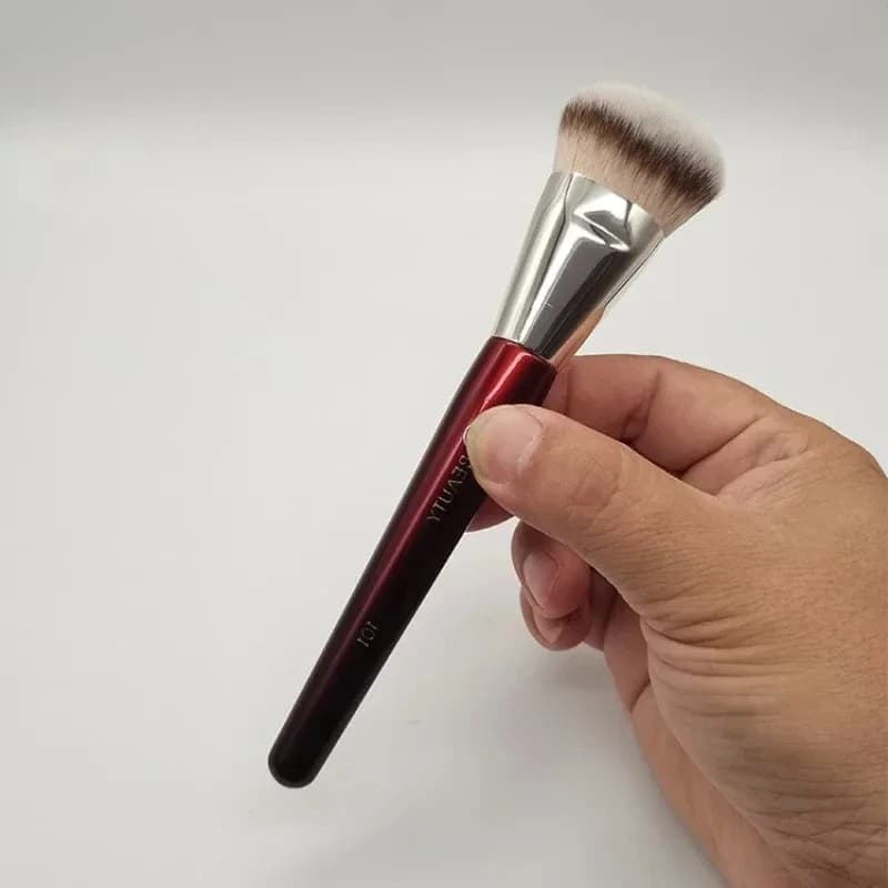 1 pcs 101 Shaped background Make-up brushes Angle liquid base Corrector Makeup brushes Red wood handle cosmetic tools 506