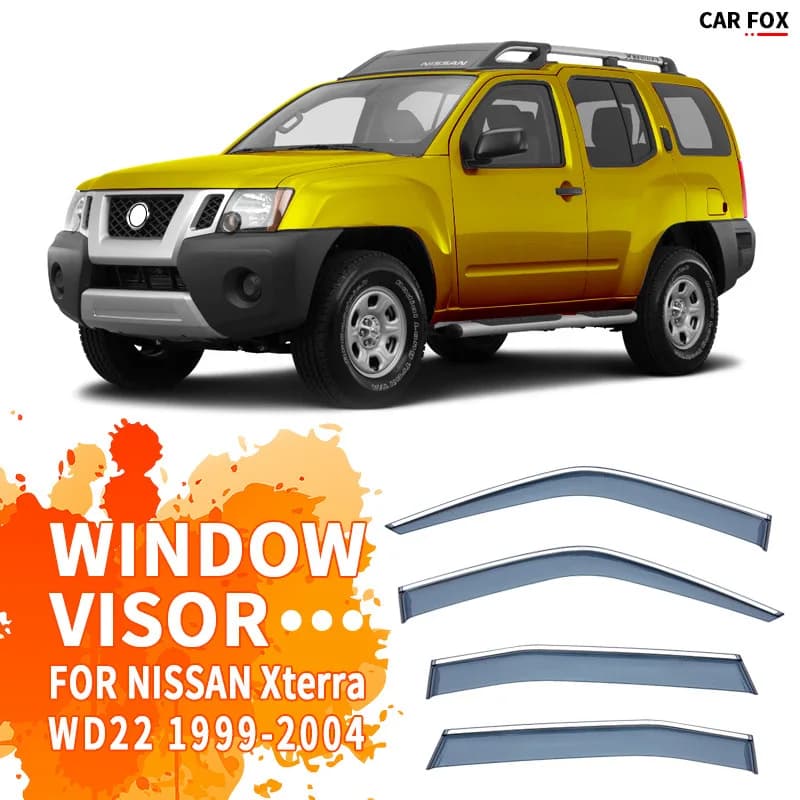 Per NISSAN Xterra 1999-2004: Deflettori Parasole per Finestrini Auto, Protezione da Pioggia e Sole, Accessori Auto, Styling Auto