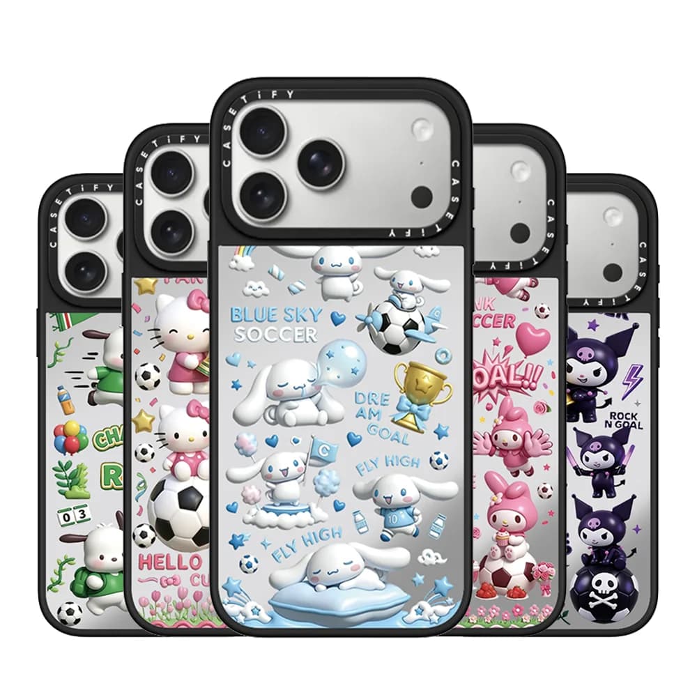 CASETiFY Co-brand Sanrio Sports Football Series Phone Case for iPhone 17 16 15 13 14 Pro Max Plus Air Magnetic Protect Cover