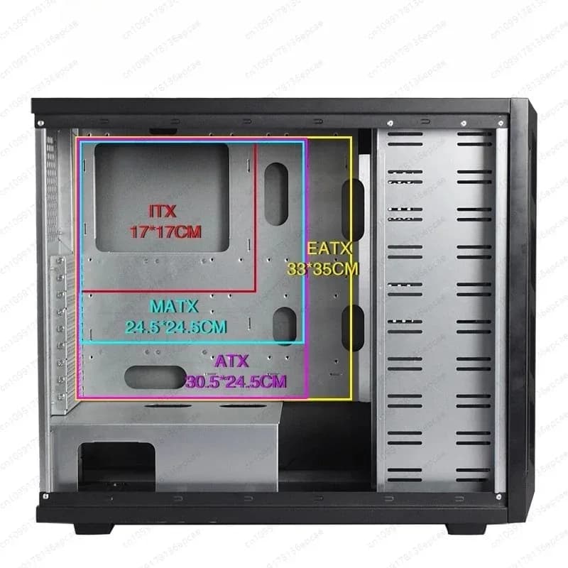 10-Bay 5.25" Optical Tower Chassis, EATX Server Case with 14 Hot-Swappable HDD for NAS Storage