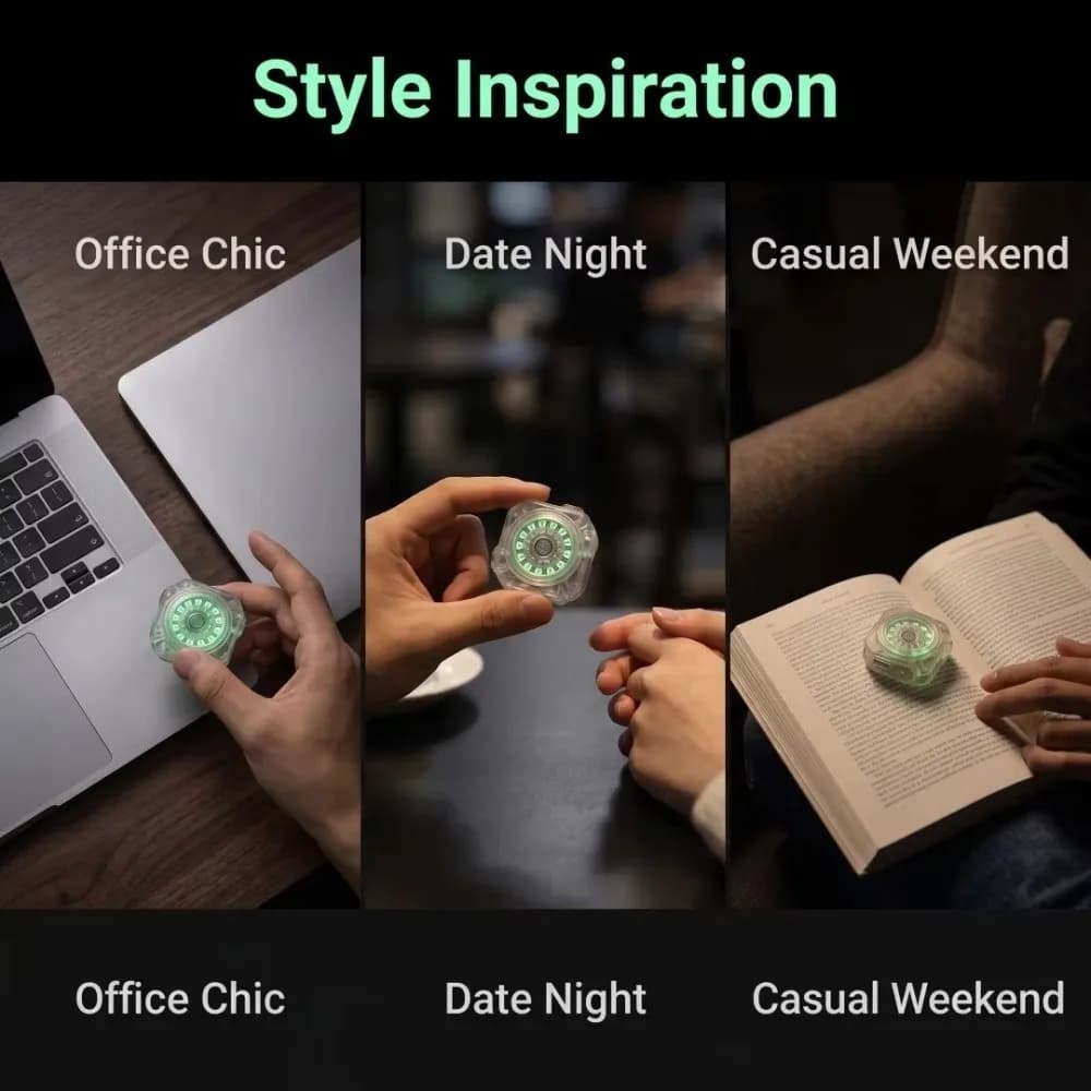 Luminous Fidget Slider Noctilucent Push Slider Mechanical Slider Roller Design Mechanical Structure Fidget Spinner Desk