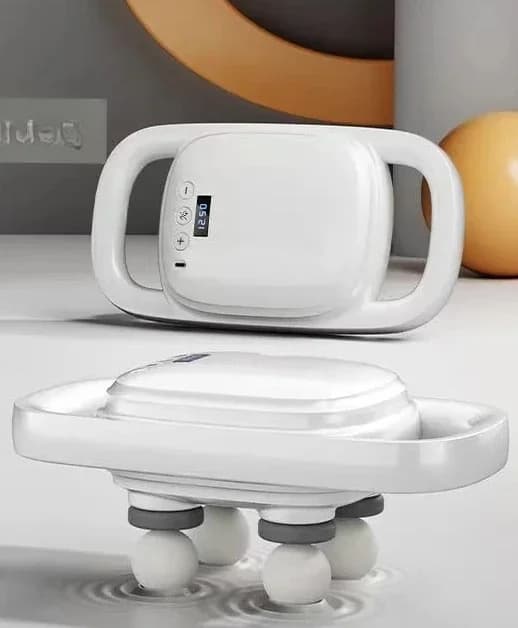 Wireless portable automatic massager with 4-head band gun professional to relieve dynamic muscle pain