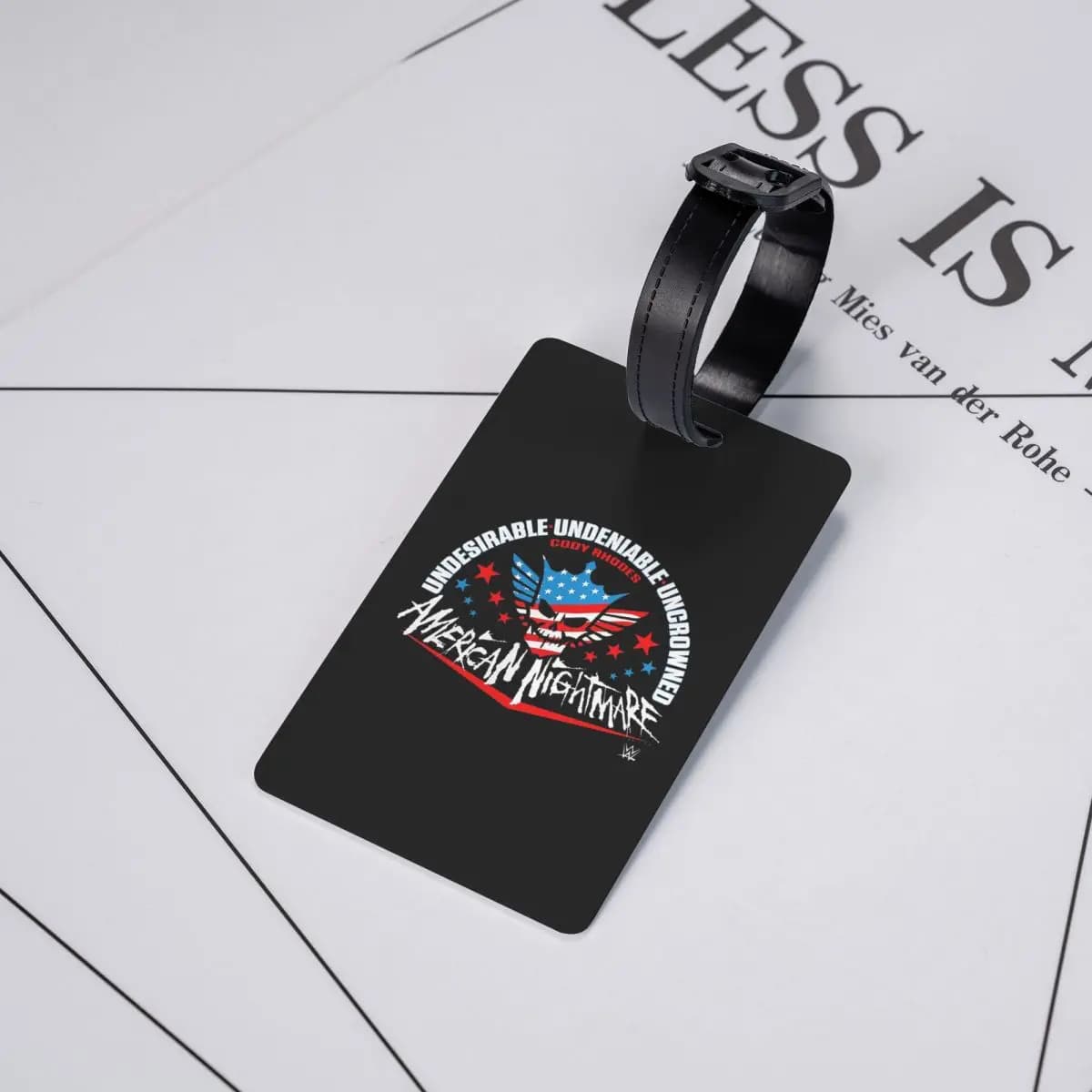 Etichette per Bagagli Cody Rhodes, Accessori per Valigie, Targhette per Bagagli da Viaggio, Porta Etichette con Nome e Indirizzo