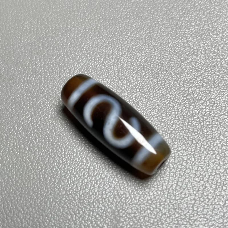 Collana con ciondolo fai da te con perline singole con gancio per soldi in agata naturale in stile tibetano per uomini e donne, squisita personalizzazione vintage