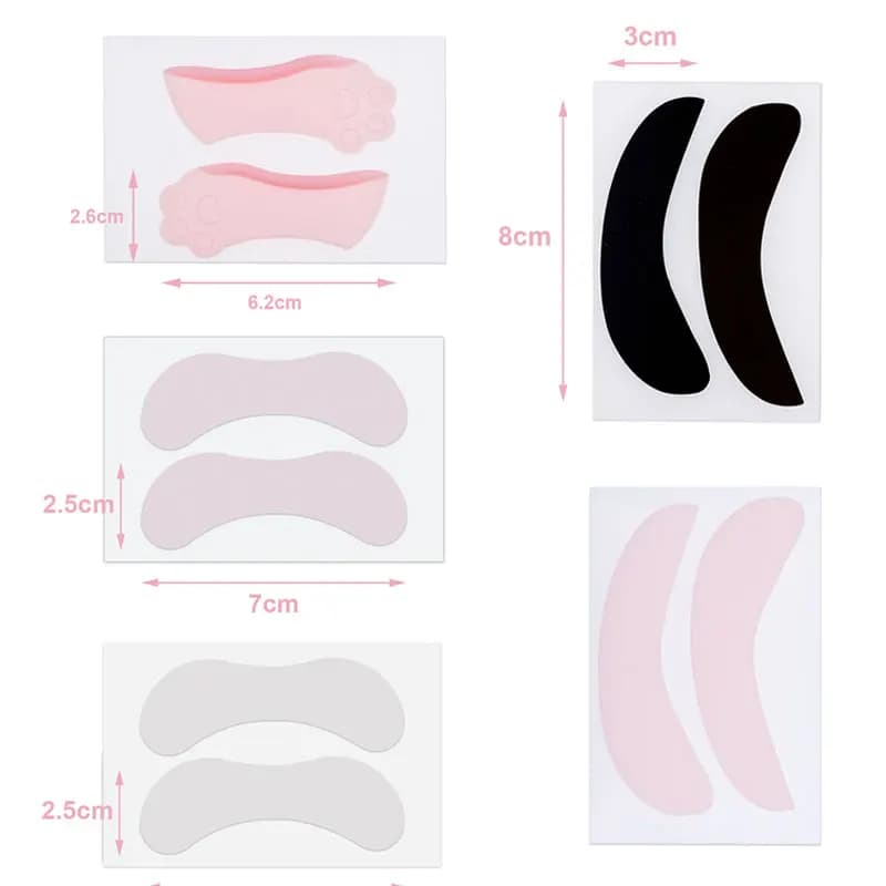 1Pair Ciglia Perming Pad Silicone Lash Lift Kit Riutilizzabile 3D Ciglia Estensione Bigodino Applicatore Strumento di Trucco