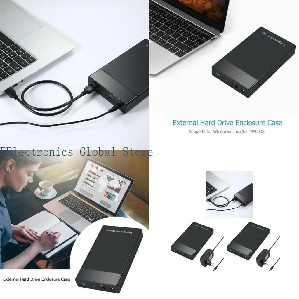 462b SSD HDD Caso USB3.0 RECOLO HARDDRIVE HardDrive esterno per SSD da 3,5 pollici