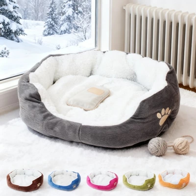 Cuccia per Cani in Peluche Sherpa, Morbida e Accogliente per Cani Piccoli e Grandi, a Forma di Orso, Comoda per Dormire
