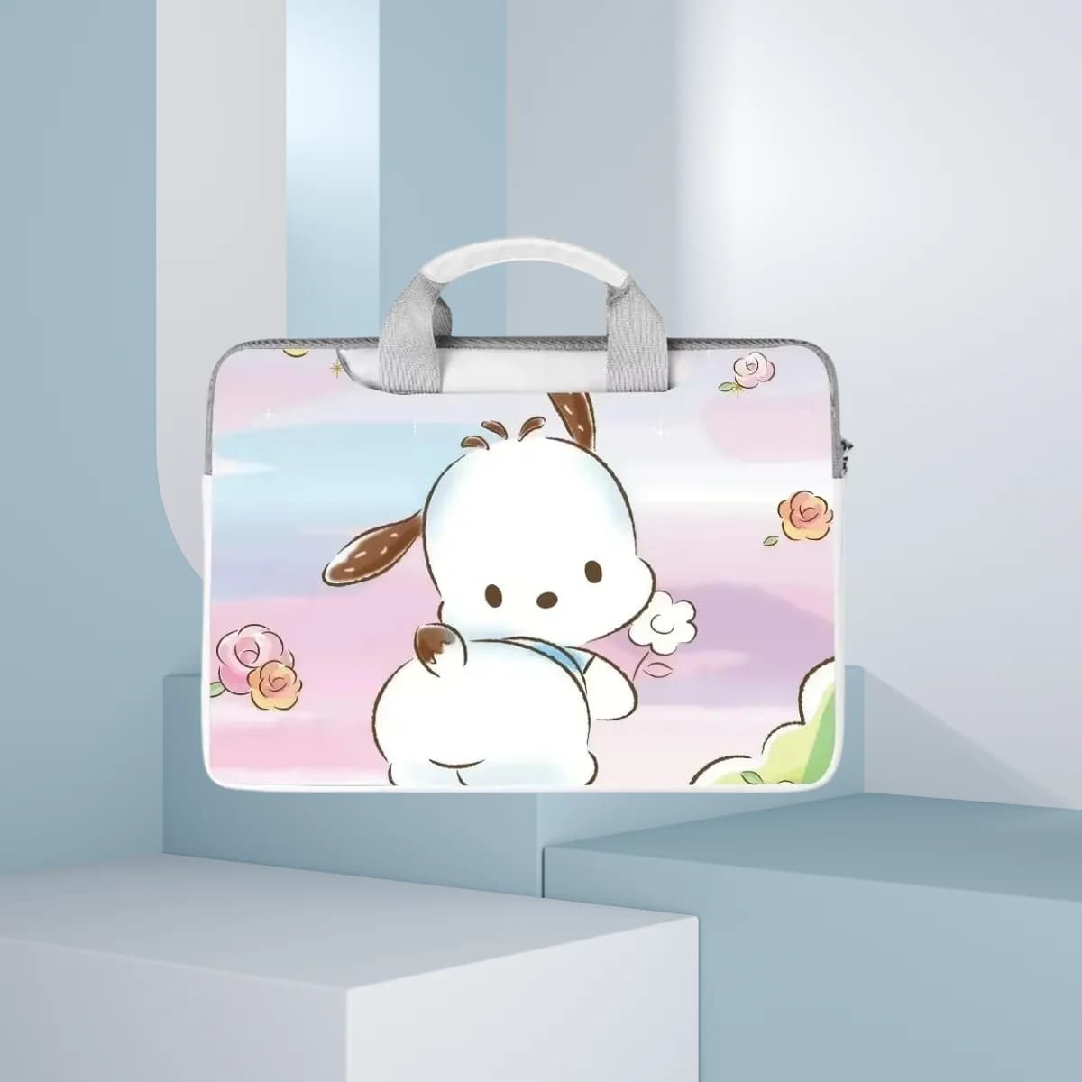 Borsa per Laptop Cartoon Pachacco Hello Kitty Kurome 13 14 15 15.6 16 Pollici, Custodia per Macbook, Borsa Porta Computer, Borsa Portaoggetti, Regalo
