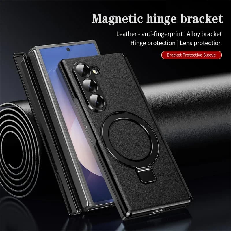 Cerniera magnetica per custodia Magsafe per Samsung Galaxy Z Fold 7 6 5 4 3 360 Protezione completa per schermo in vetro con supporto magnetico wireless