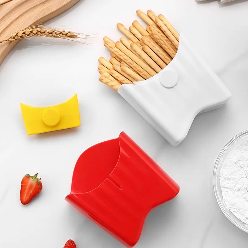 Contenitore Portatile in Plastica per Patatine Fritte con Scomparto per Salsa, Ciotola Quadrata per Insalata in PP Alimentare per Studenti