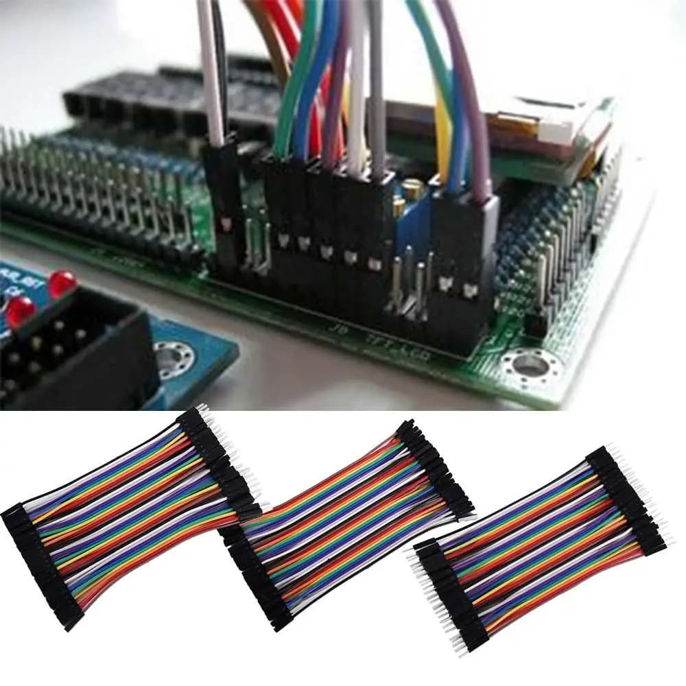 Cavo Jumper Femmina-Femmina Arduino 2.54mm, Cavo Dupont Maschio-Femmina 10cm, Kit Elettronico Fai-da-Te