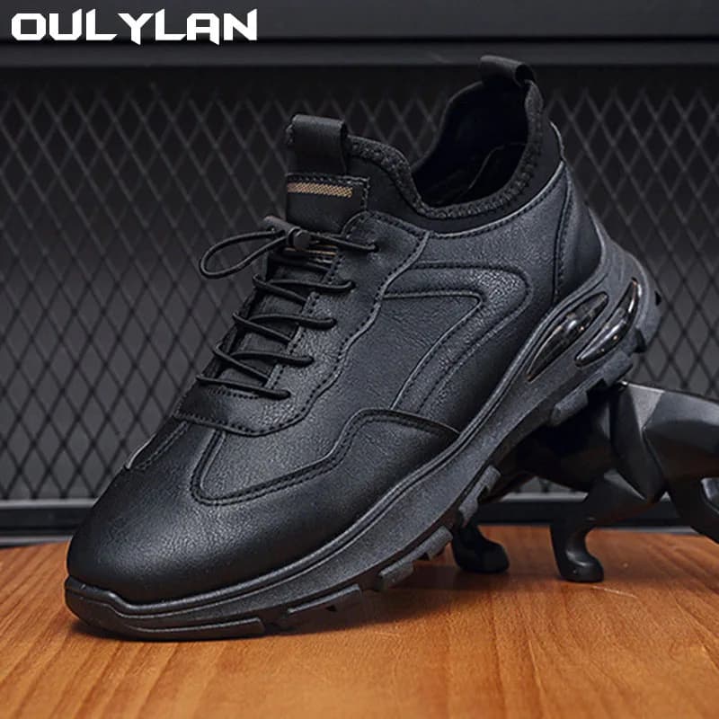 Oulylan Round Toe Laced Men's Branded Sneakers Men Models Sports Of Famous Brands Chassure Kit Maker Casual Walking Boots Shoes