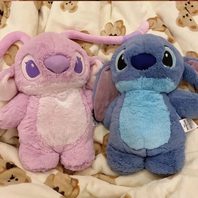 Aoger Disney Anime Hobby Stitch Inverno Extra Large Peluche Bottiglia di acqua calda Casa delle donne Riempimento d'acqua Scaldamani Regalo fidanzata