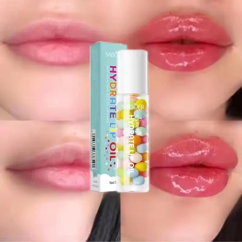 1PCS Volumising Lip Plumper Oil Collagen Lip Plumping Gloss Moisturizer Repair Makeup Increases Elasticity Sexy Lip Cosmetics