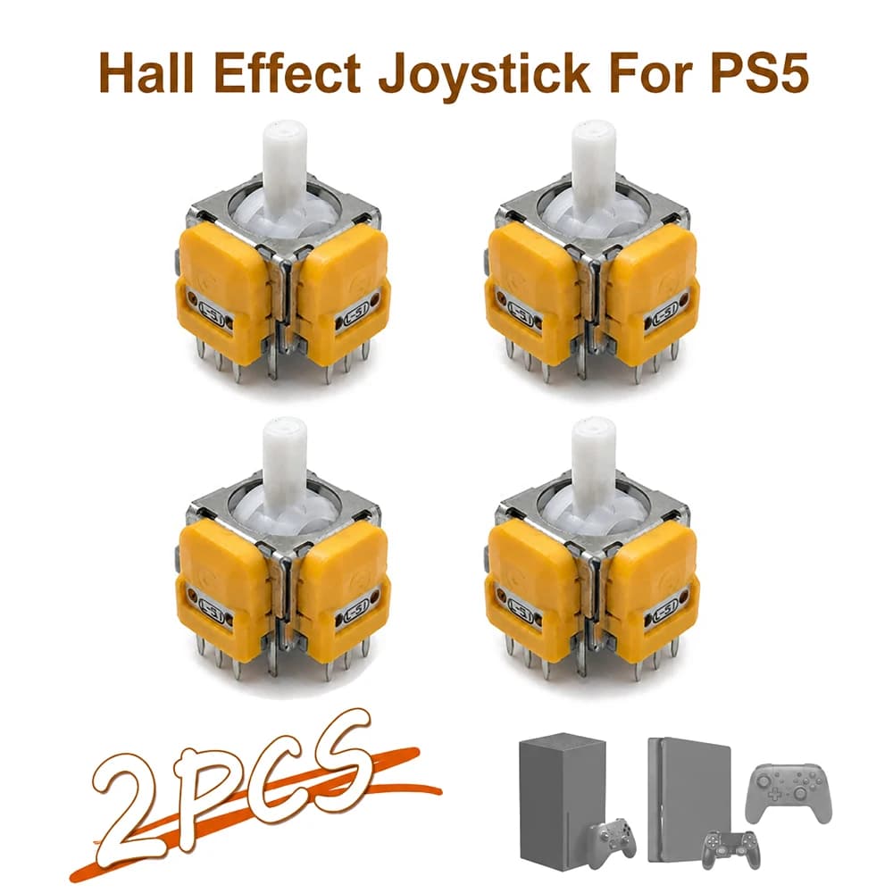 Joystick analogico 3D con effetto Hall per accessori controller PS4 PS5, stick di ricambio per riparazione gamepad Playstation 5