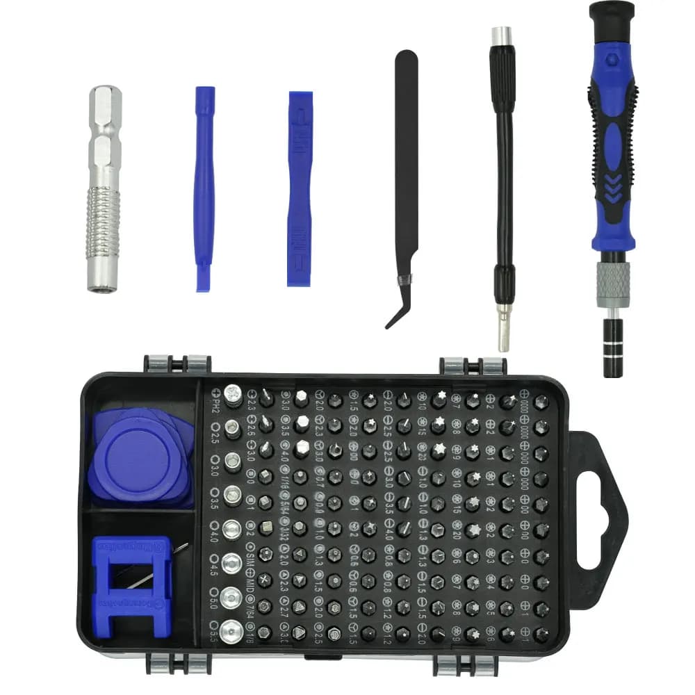 For Computer Laptop Phone and Electronic Devices - 115 in 1 Magnetic Precision Screwdriver Set Complete Hand Repair Tool Kit