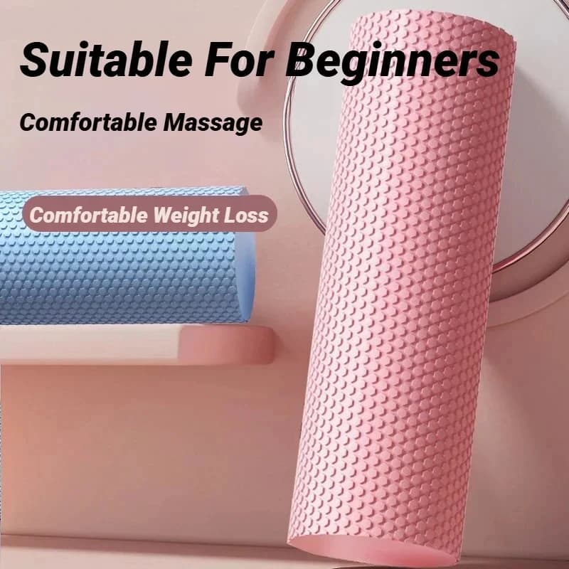 Solid Hex Pattern EVA Yoga Foam Roller Deep Tissue Massager For Pilates Home Gym Muscle Relaxation Training Accessory