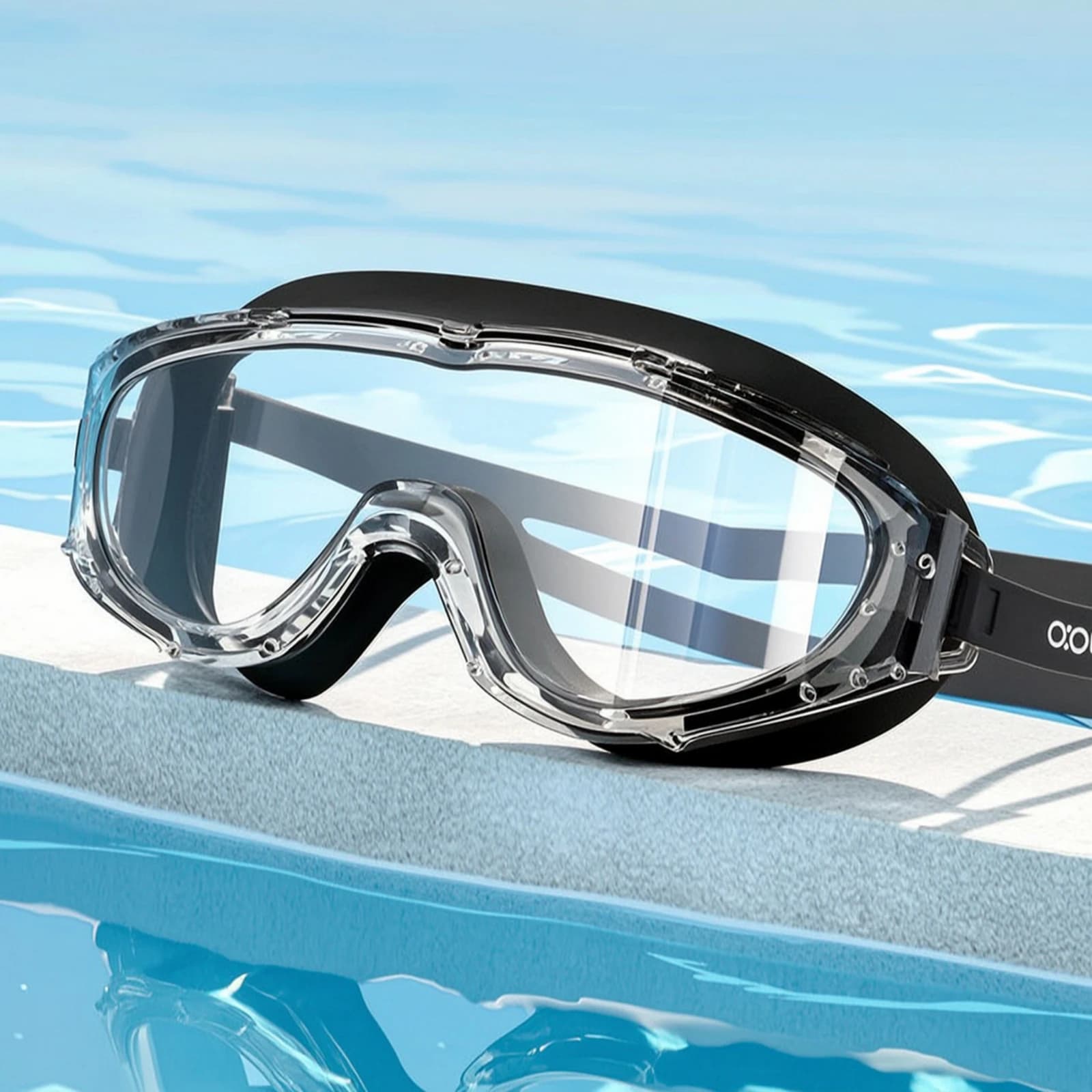 Swimming Goggles Soft Swim Goggles Eyewear Comfortable Panoramic for Swimmers, Pool Training, Diving