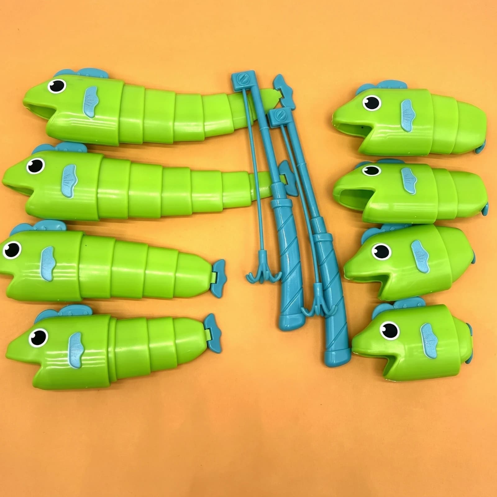 Children's Fishing Game Preschool Fishing Game with Rods Toy Multi-Player Educational for Children, Home, Classroom