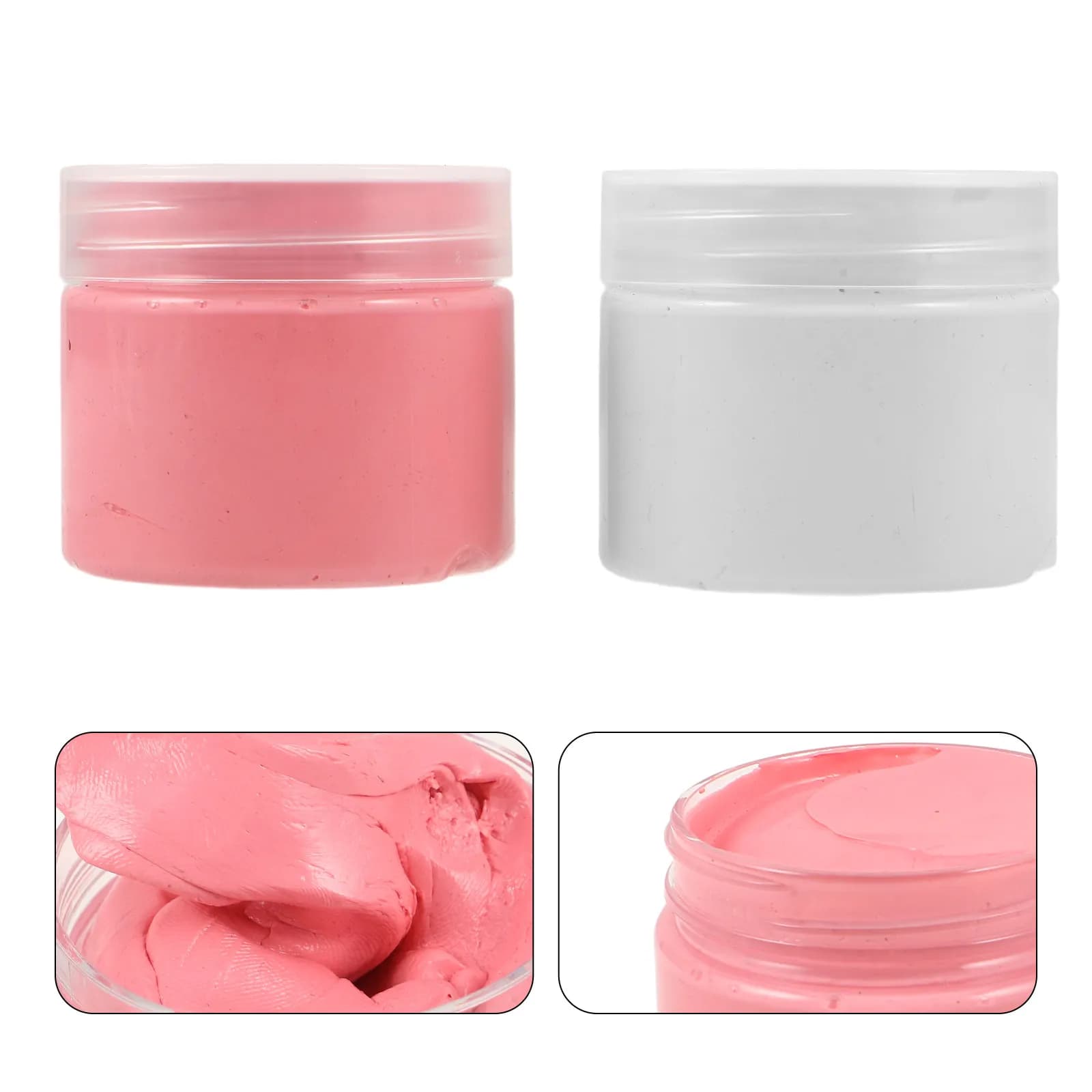 Kit di 2 Stampi in Silicone per Argilla Polimerica, Argilla Modellabile ad Asciugatura all'Aria, Antiaderente, Flessibile, per Gioielli in Resina Fai-da-Te e Miniature