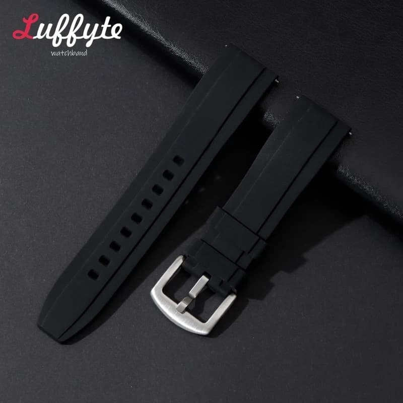 Cinturino in Silicone alla moda 20mm 22mm cinturini Quick Relase con accessori per orologi con fibbia in acciaio cinturino in gomma Smartwatch