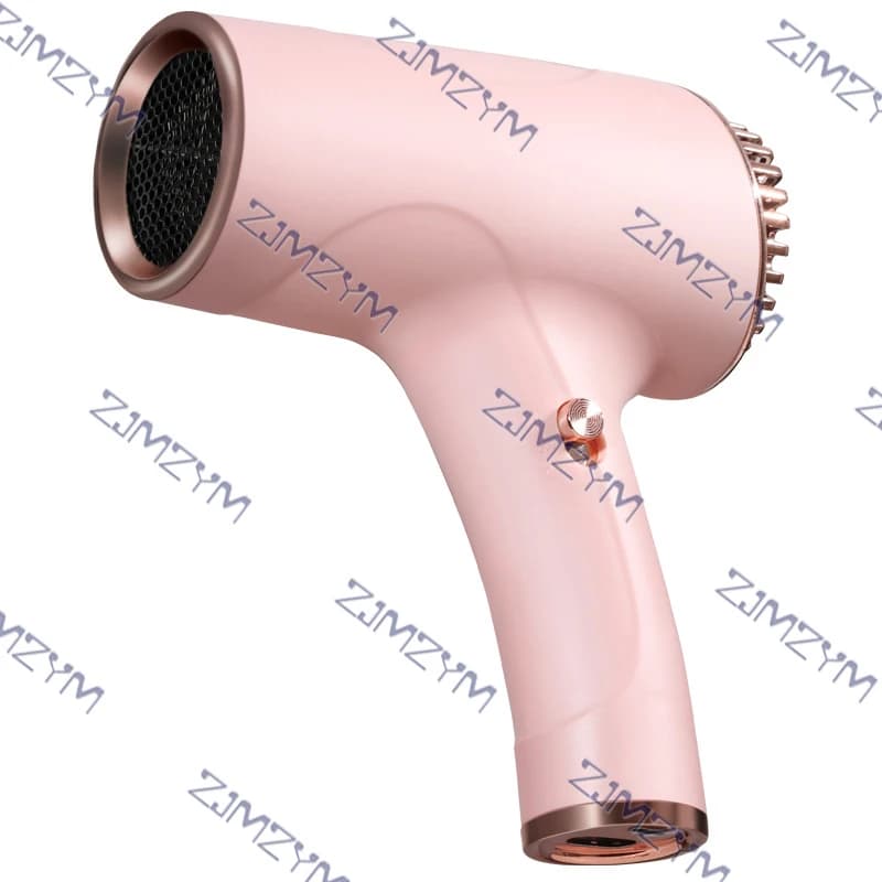 Wireless travel hair dryer for students, portable, fast drying, with lithium battery, rechargeable, silent, 1 piece