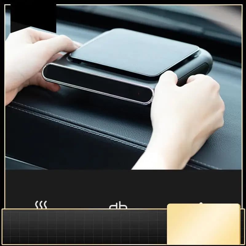 Purificatore d'aria per auto Ionizzatore d'aria portatile Deodorante solare Fumo PM2.5 Filtro HEPA Deodorante negativo per auto Facile da usare