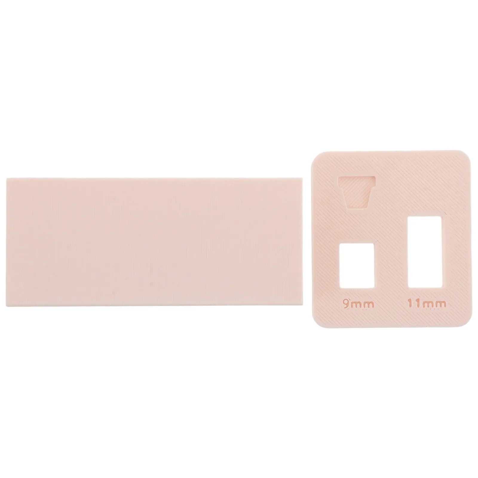 2 Pezzi Mini Stampi per Vasi in Argilla Polimerica, Strumento Artigianale per Ceramica Morbida, con Segni di Misurazione, Rosa, Accessori Fai da Te per Modellare l'Argilla