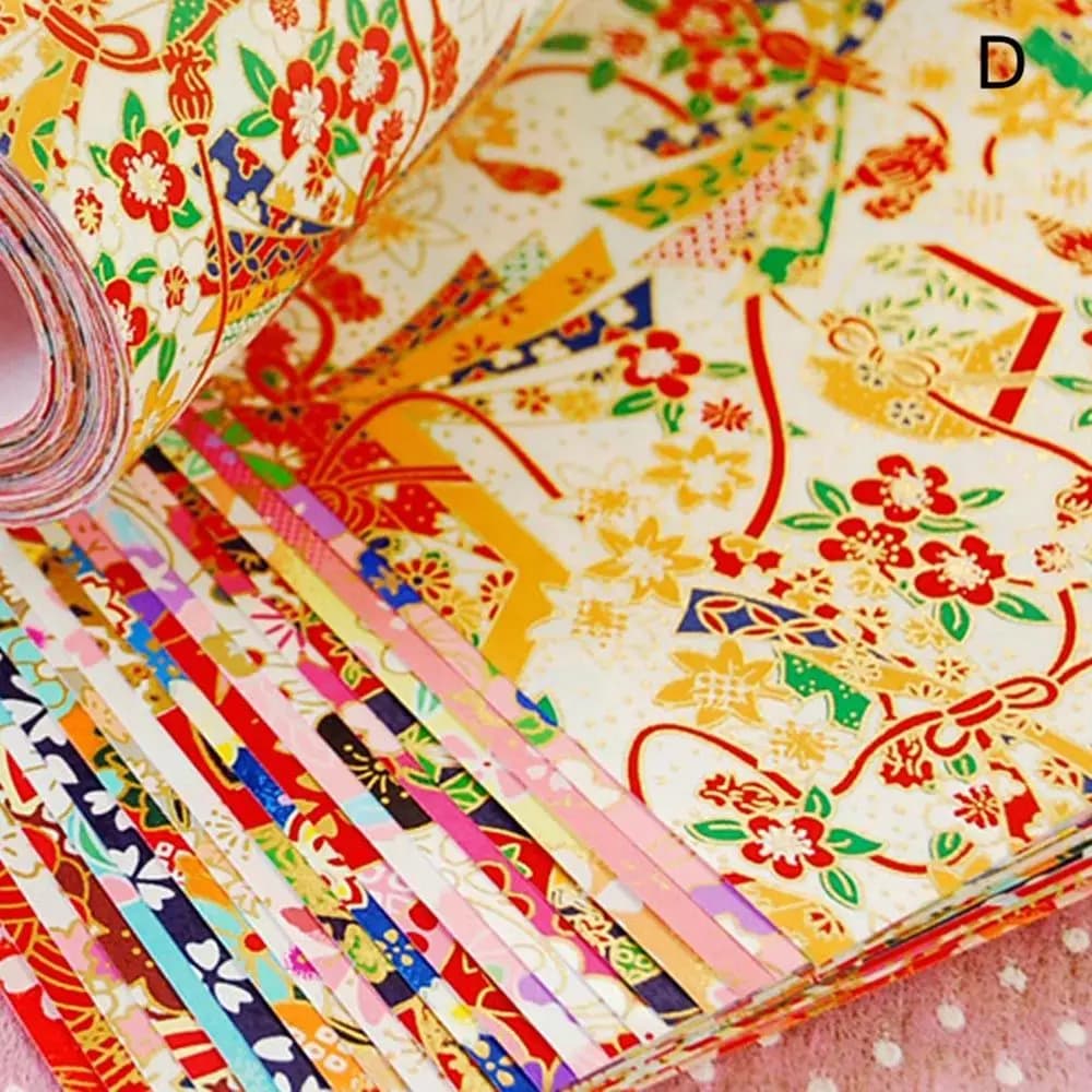 Japanese Style 20pcs/pack Crane Decorative Flower Folding Handmade Craft Paper Scrapbook Decor Origami