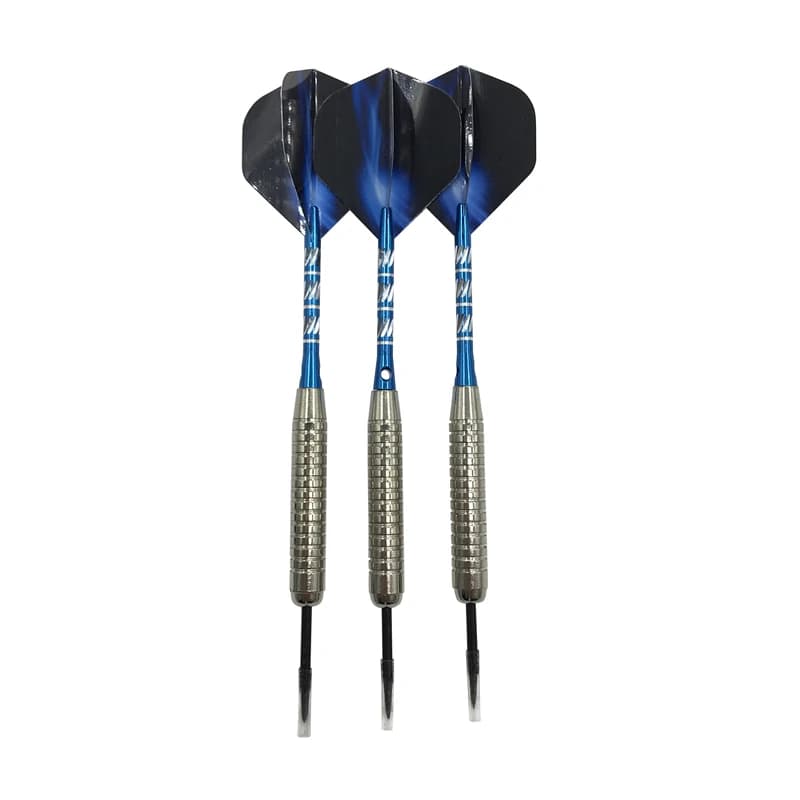 Darts 3Pcs Hard Darts High-quality Sports Goods 22g Standard Steel Tip Darts Blue Darts Shafts