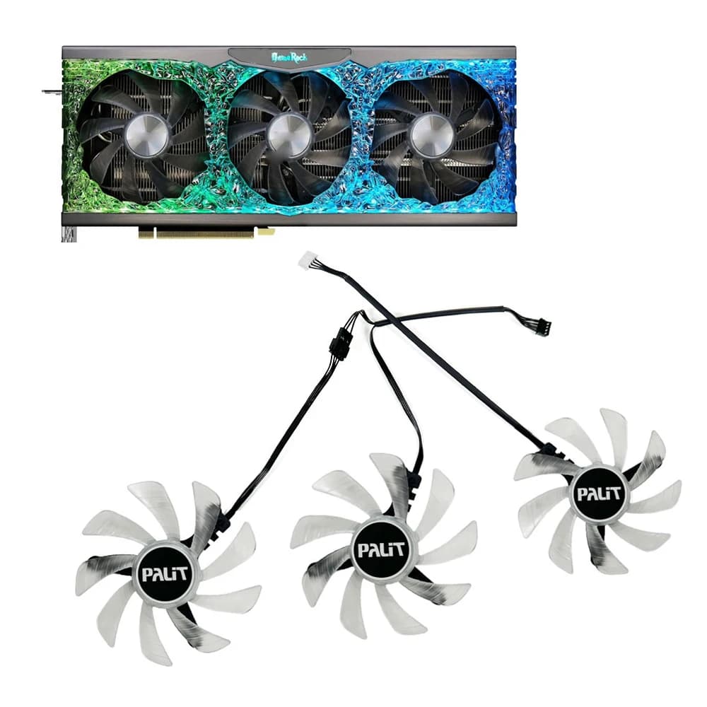 Cooling 90MM TH9215B2H RTX3070 RTX3080 RTX3090 Video Card Fan For Palit RTX 3090 3080 3070 3090Ti 3070Ti GameRock Graphics Fan