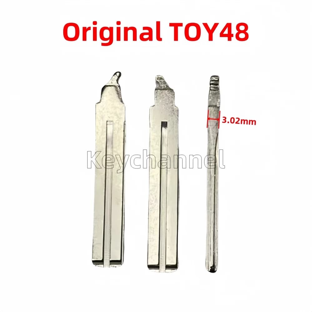 Keychannel 5 pz/lotto TOY48 Chiave Auto Originale Lama Flip Chiave A Distanza Vuota per Toyota AYGO PEUGEOT 108 CITROEN C1 Lama Chiave A Distanza
