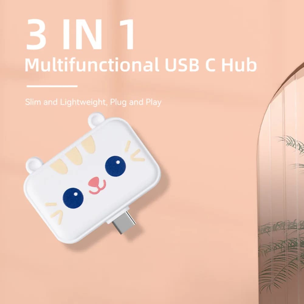 Nuova docking station 3 in 1 di tipo C Docking station hub USB adatta per telefoni cellulari, iPad e tablet Convertitore dedicato