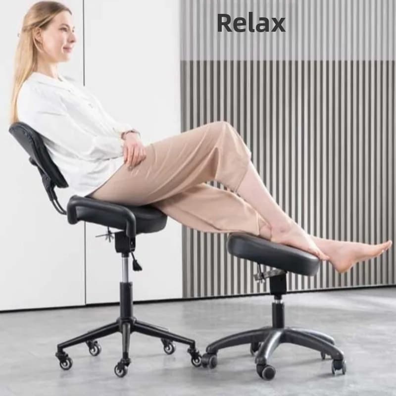 Poggiapiedi per Divano, Sgabello Correttivo per Sedia, Sgabello per Cambio Scarpe, Poggiapiedi Regolabile per Sedia da Computer