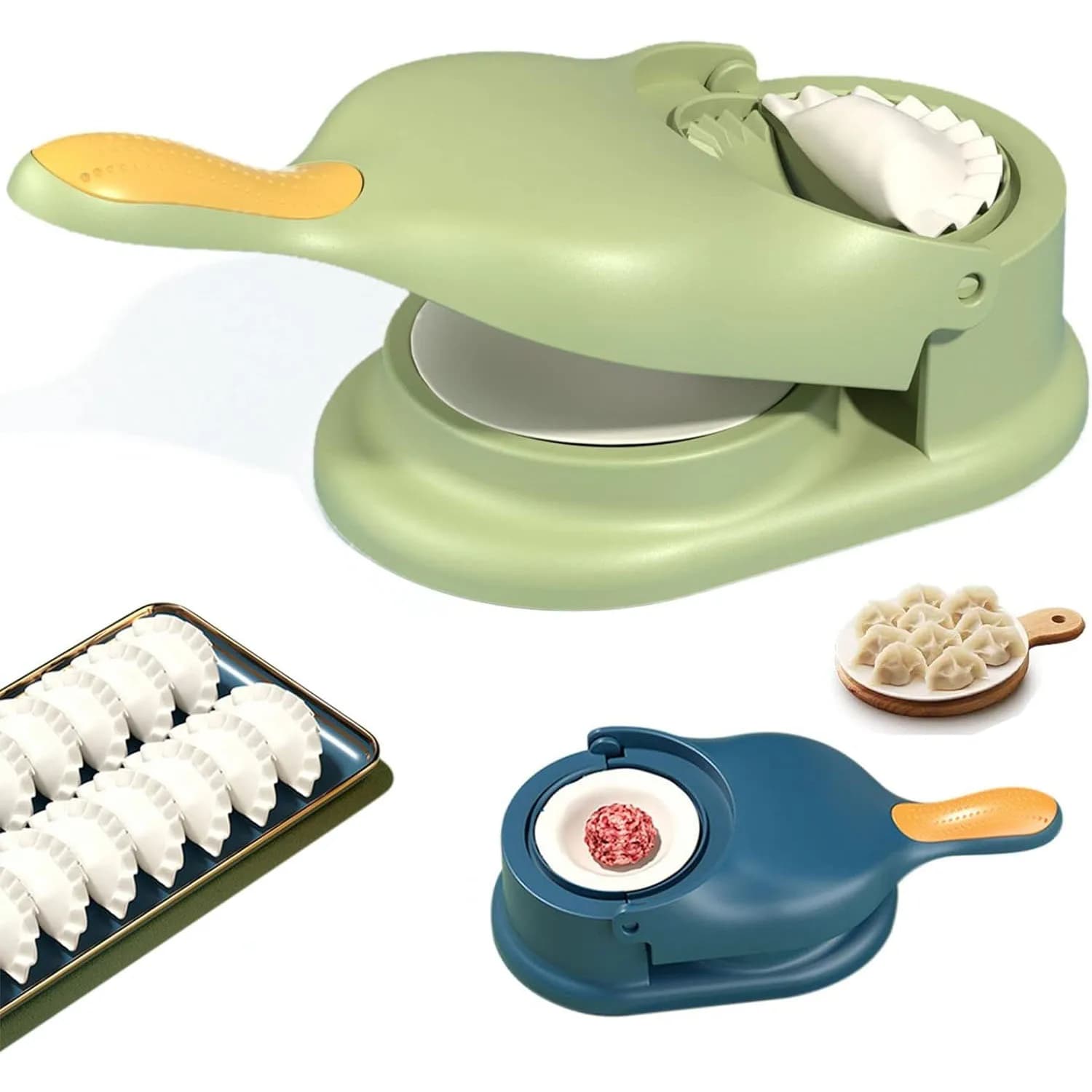 2 In1 Gnocco Maker Kit FAI DA TE Involucro Pressa Manuale Risparmio di Lavoro Ravioli Empanadas Pasta Pelle Molder Macchina Gadget Da Cucina