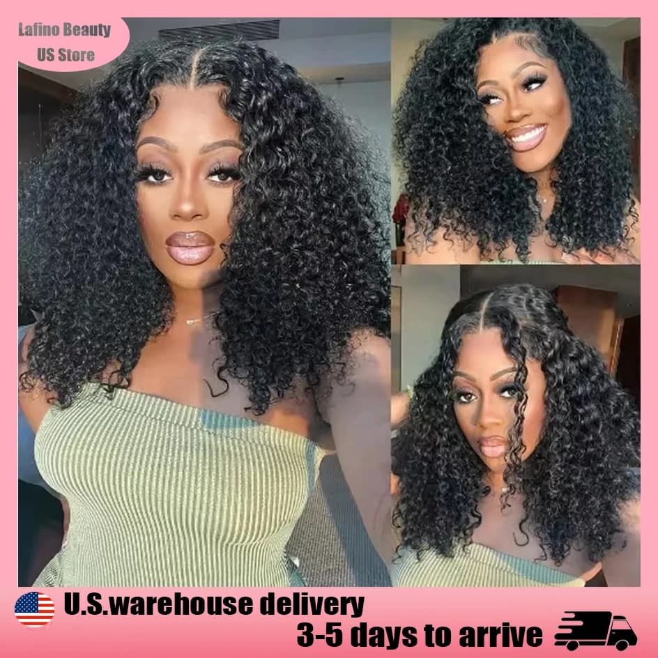 Brazilian Wigs Court Bob 13x4 HD Lace Frontal, 200% Deep Water Wave 4x4 Lace Front Wig, 100% human hair for woman, 14-16 inches