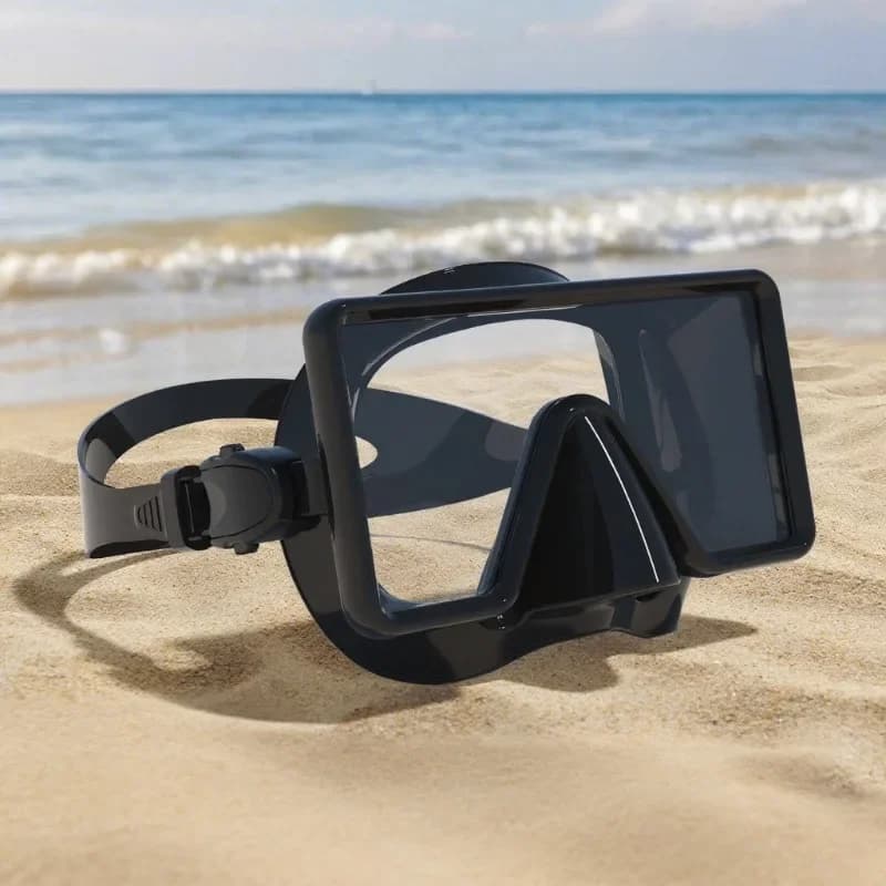 Set Maschera Professionale per Immersioni Subacquee – Lente HD Antiappannamento, Protezione UV, Occhiali Regolabili per Snorkeling e Nuoto per Subacquei